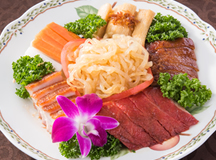 冷菜三種と焼き物三種盛り合わせ